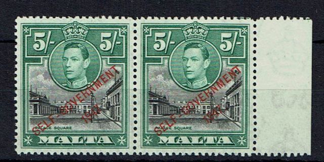 Image of Malta SG 247/247a LMM British Commonwealth Stamp
